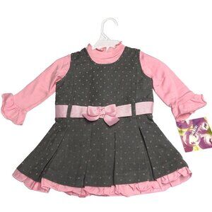 BLUEBERI‎ BOULEVARD BABY GIRLS 2 PCS OUTFIT  SIZE 12 MOS NEW WITH TAG